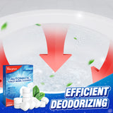 Vacplus Toilet Bowl Cleaner Tablets 12 PCS - Automatic Toilet Bowl Cleaners with Bleach, Slow-Releasing Toilet Tank Cleaners for Deodorizing & Descaling