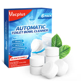 Vacplus Toilet Bowl Cleaner Tablets 12 PCS - Automatic Toilet Bowl Cleaners with Bleach, Slow-Releasing Toilet Tank Cleaners for Deodorizing & Descaling