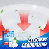 Vacplus Toilet Bowl Cleaner Tablets 12 PCS - Automatic Toilet Bowl Cleaners with Bleach, Slow-Releasing Toilet Tank Cleaners for Deodorizing & Descaling