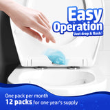 Vacplus Septic Tank Treatment 12 Pcs for 1-Year Supply, Dissolvable Septic Tank Treatment Packs with Easy Operation, Durable Biodegradable Septic Tank Treatment Enzymes for Wastes, Greases & Odors