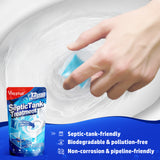 Vacplus Septic Tank Treatment 12 Pcs for 1-Year Supply, Dissolvable Septic Tank Treatment Packs with Easy Operation, Durable Biodegradable Septic Tank Treatment Enzymes for Wastes, Greases & Odors