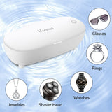 Vacplus Mini Ultrasonic Jewelry Cleaner Machine for Rings Glasses Diamonds Coins Necklaces Dentures,  Electrical Ultrasonic Cleaning Units for Cleaning A Wide Variety of Goods for Household and Industrial Purposes