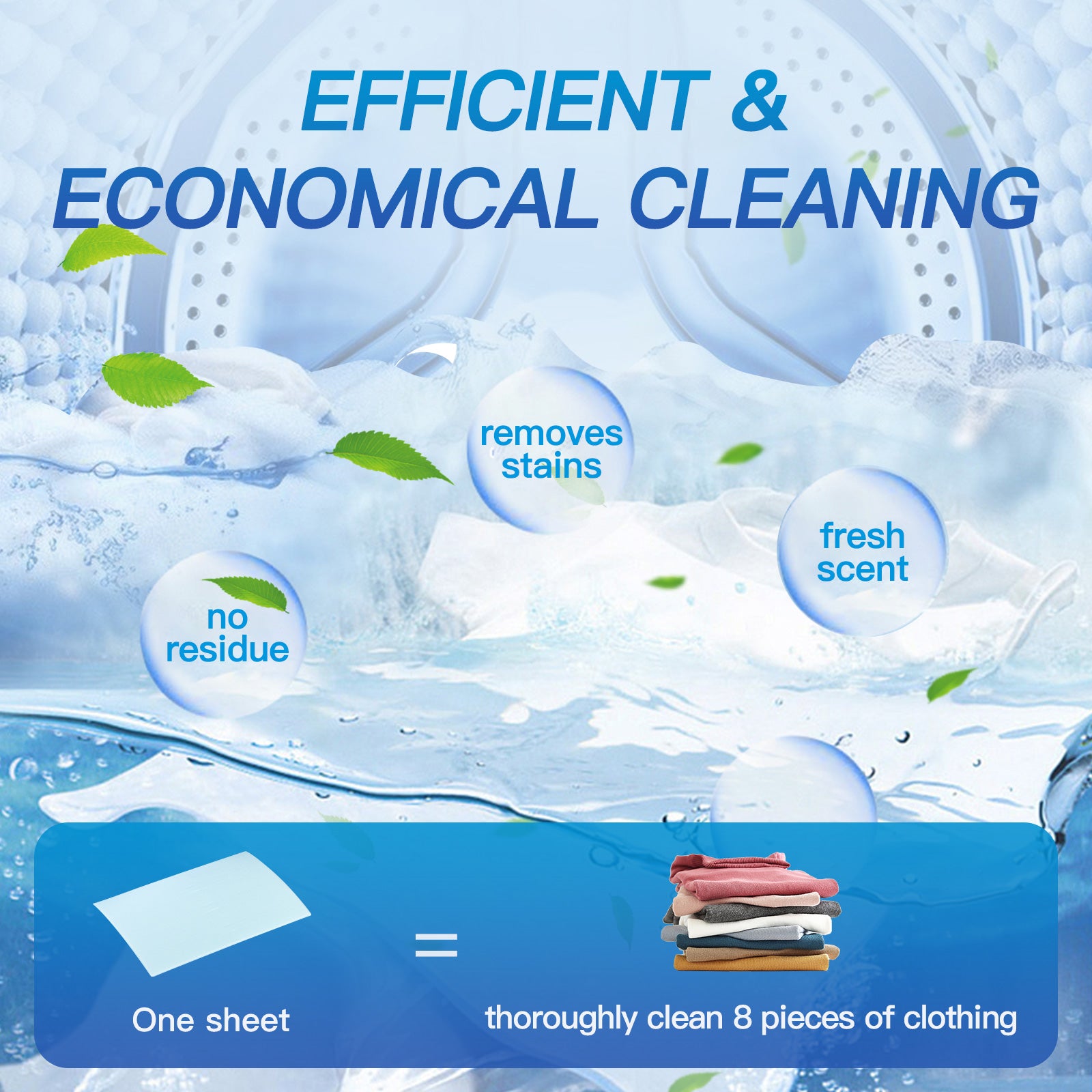 Vacplus Laundry Detergent Sheets Natural (360-30)